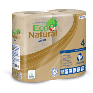 Pack papel higiénico doméstico estándar Eco Natural Lucart 10